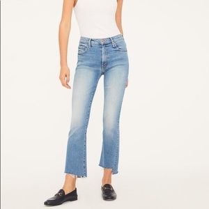 Mother Denim THE INSIDER CROP STEP FRAY Shoot To Thrill Size 26